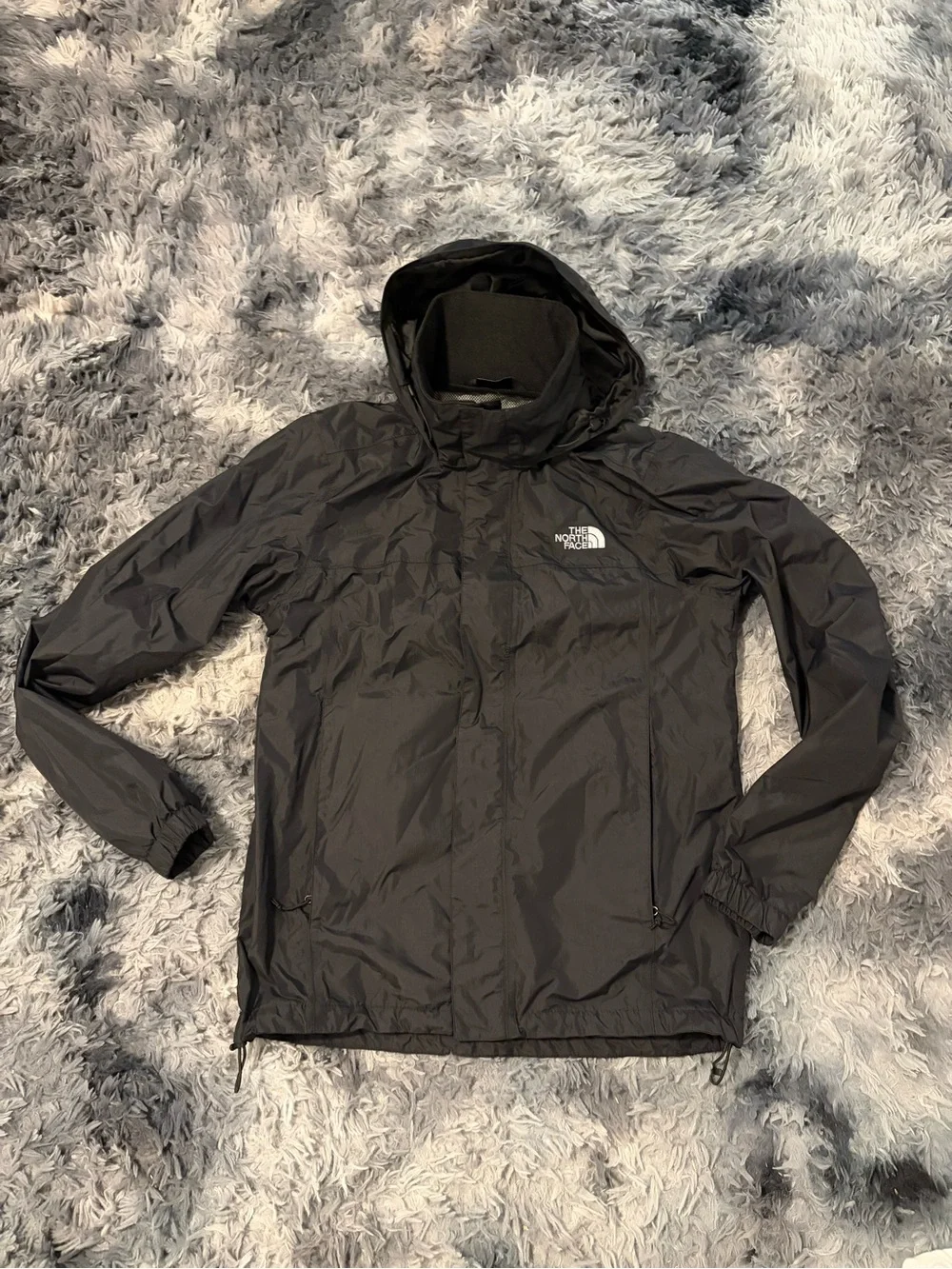 The North Face Black DryVent Waterproof Hooded Rain Jacket Men’s Size Small S